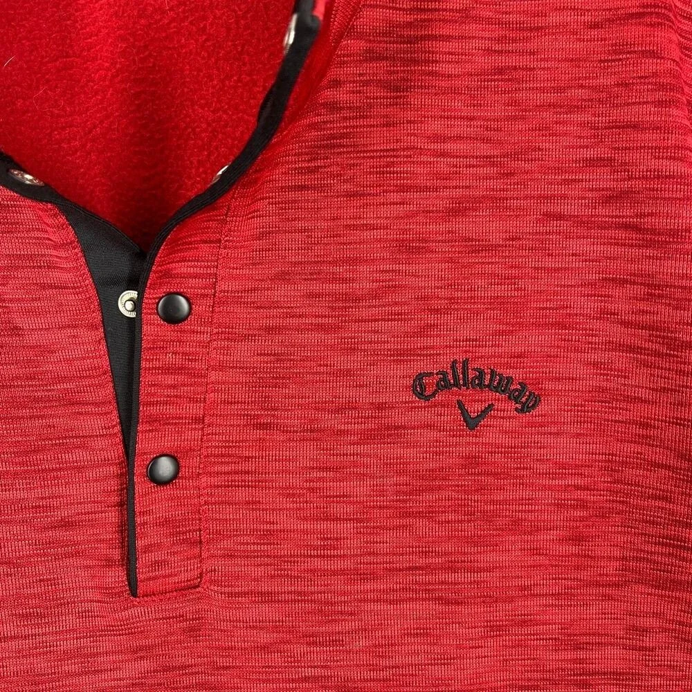 Callaway Quarter Zip Sweater Mens L Casual Modern Elevated Minimal Golf Everyday